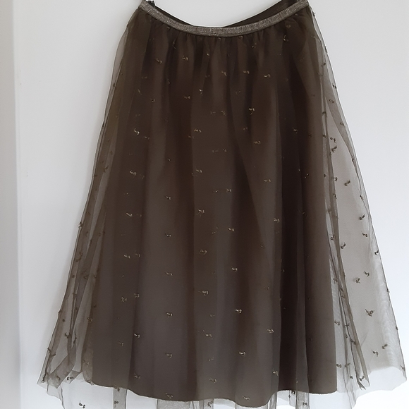 Brand new Zara Layered Mesh Midi-Skirt - Picture 1 of 4